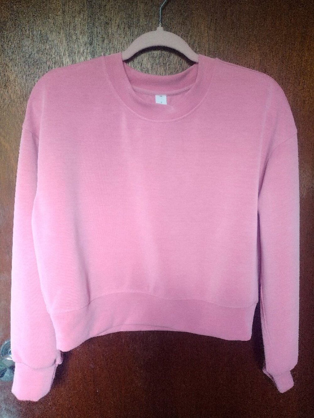 lululemon Pink Mauve Softstreme Cropped Crewneck Sweatshirt Size 2